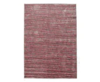 Peace Contemporary Stripe Rug - Pink Grey - 160x230cm