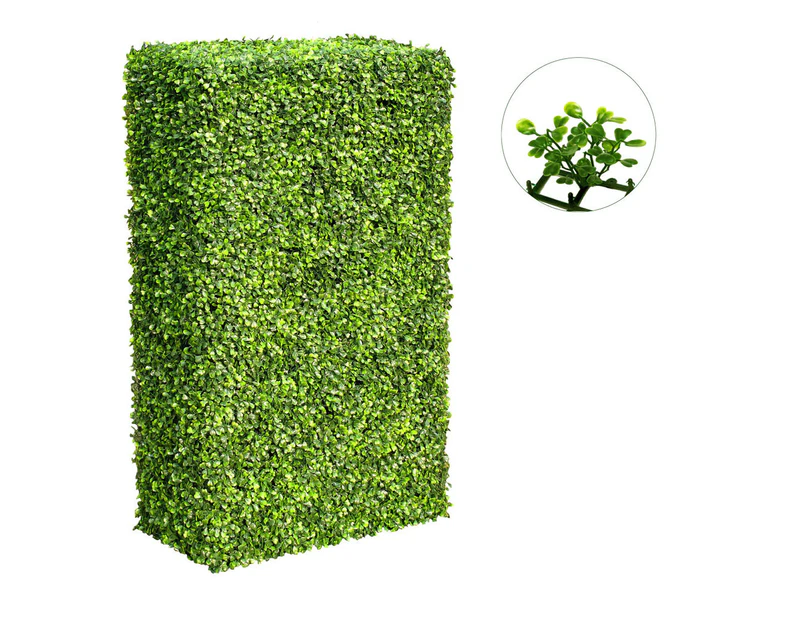 Large Artificial Portable Hedge - UV Stabalised - 2m x 1m x 25cm + 5cm Foliage - Boxwood