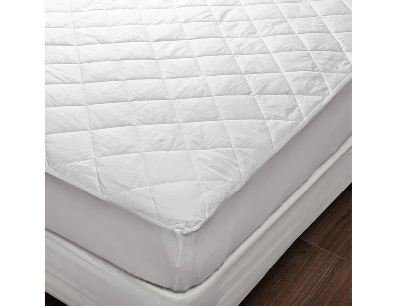 100% Cotton Cover and 100% Cotton Fill Fully Fitted Mattress Protector for Queen Size Bed
