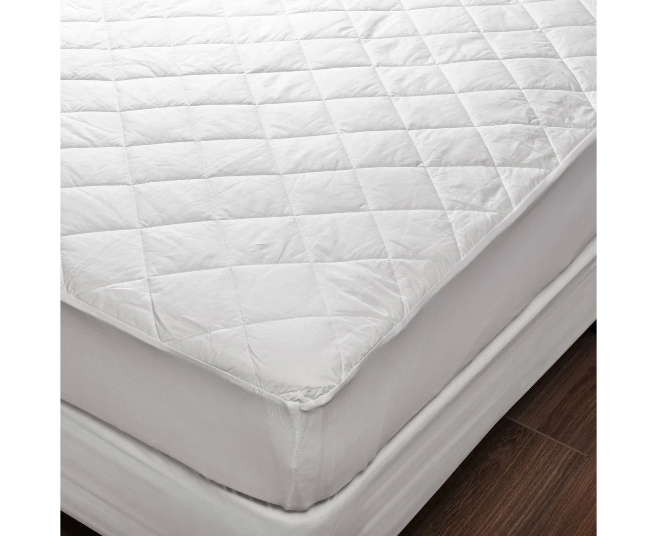 100% Cotton Cover and 100% Cotton Fill Fully Fitted Mattress Protector for Double Size Bed