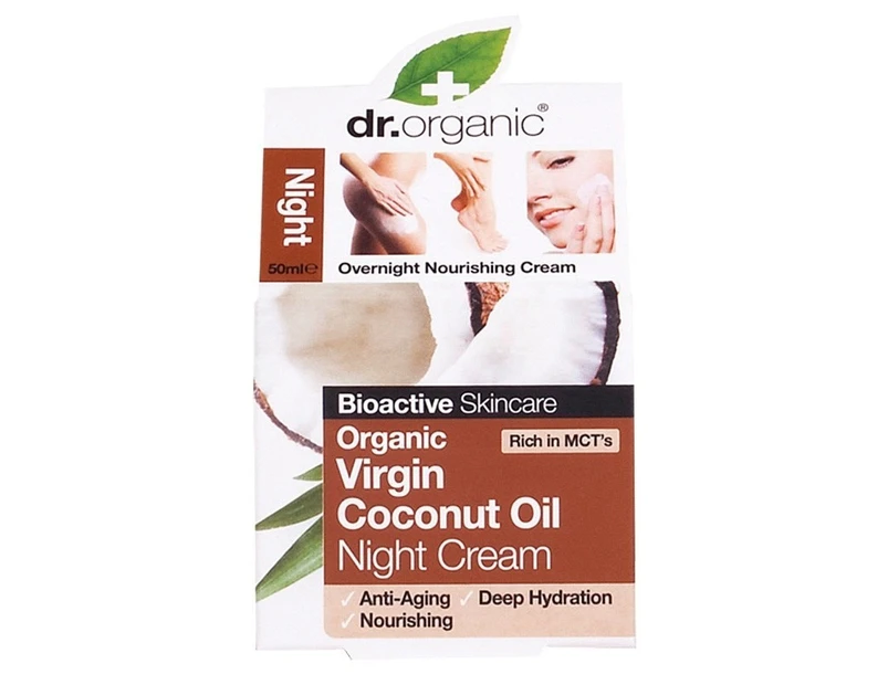 Dr Organic Night Cream Organic Virgin Coconut Oil