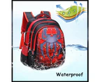 OUTNICE Cool 3D Spiderman Children School Bags Elementary Bookbag Backpacks for Boys M555 - Red