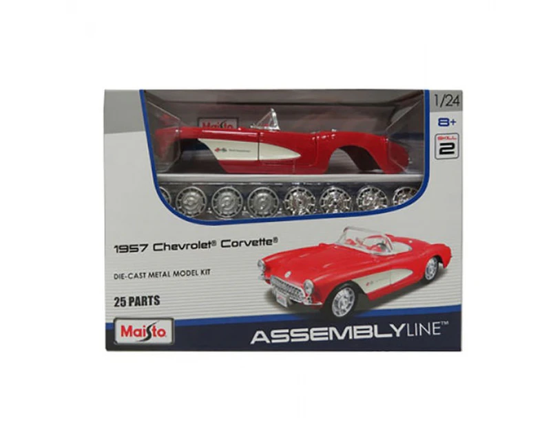 Maisto 1957 Chevrolet Corvette 1:24 Assembly Line Model Kit