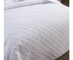 Luxury 100% Cotton Coverlet / Bedspread Set Comforter Quilt  for  King Size and Super King size bed 250x270cm Clover White