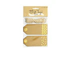 Artwrap Gift Tags 10pk Kraft & Gold
