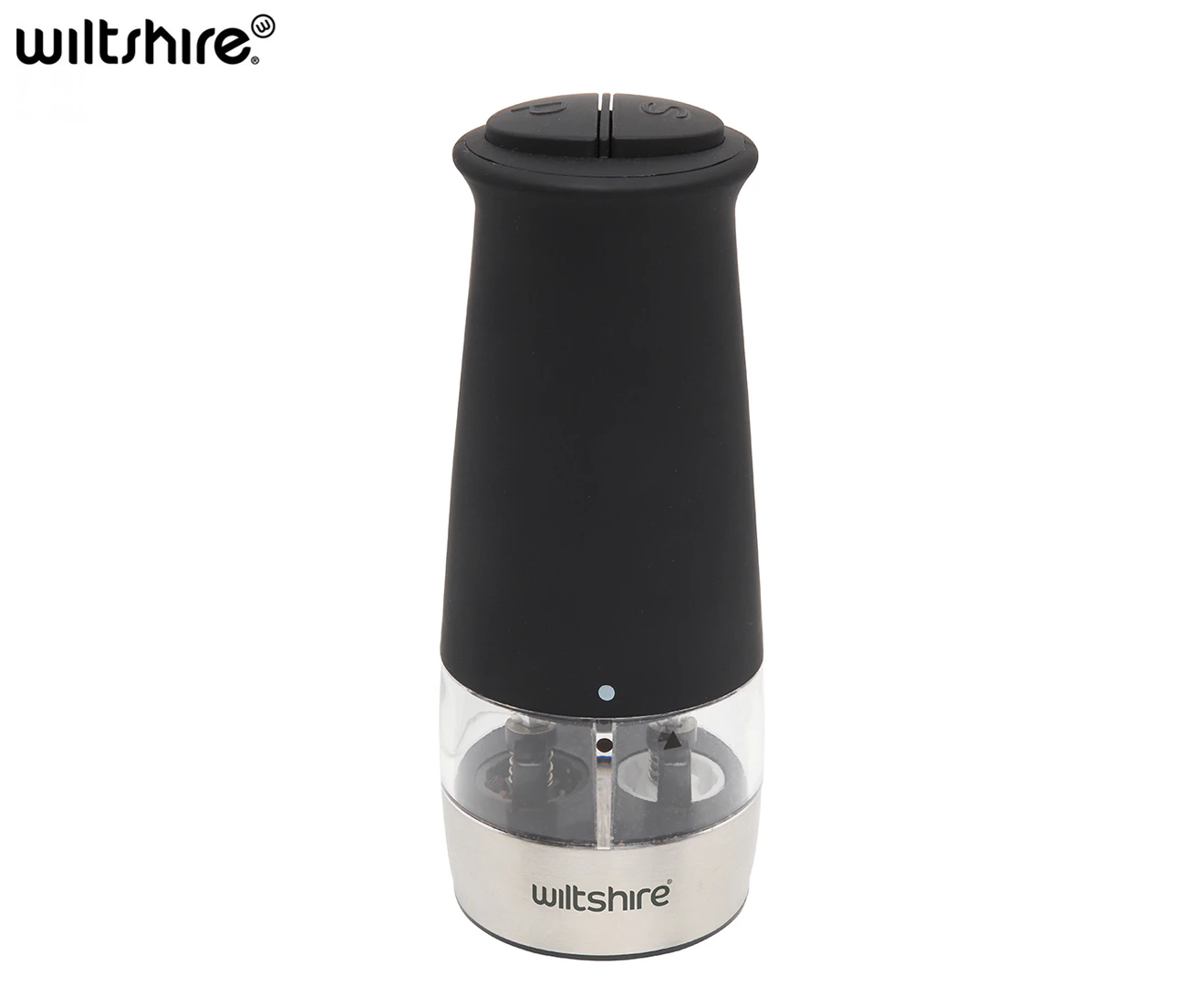 Wiltshire Dual Electric Soft Touch Finish Salt and Pepper Grinder Mill 17cm