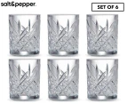 Set of 6 Salt & Pepper 60mL Winston Shot Glasses - Clear