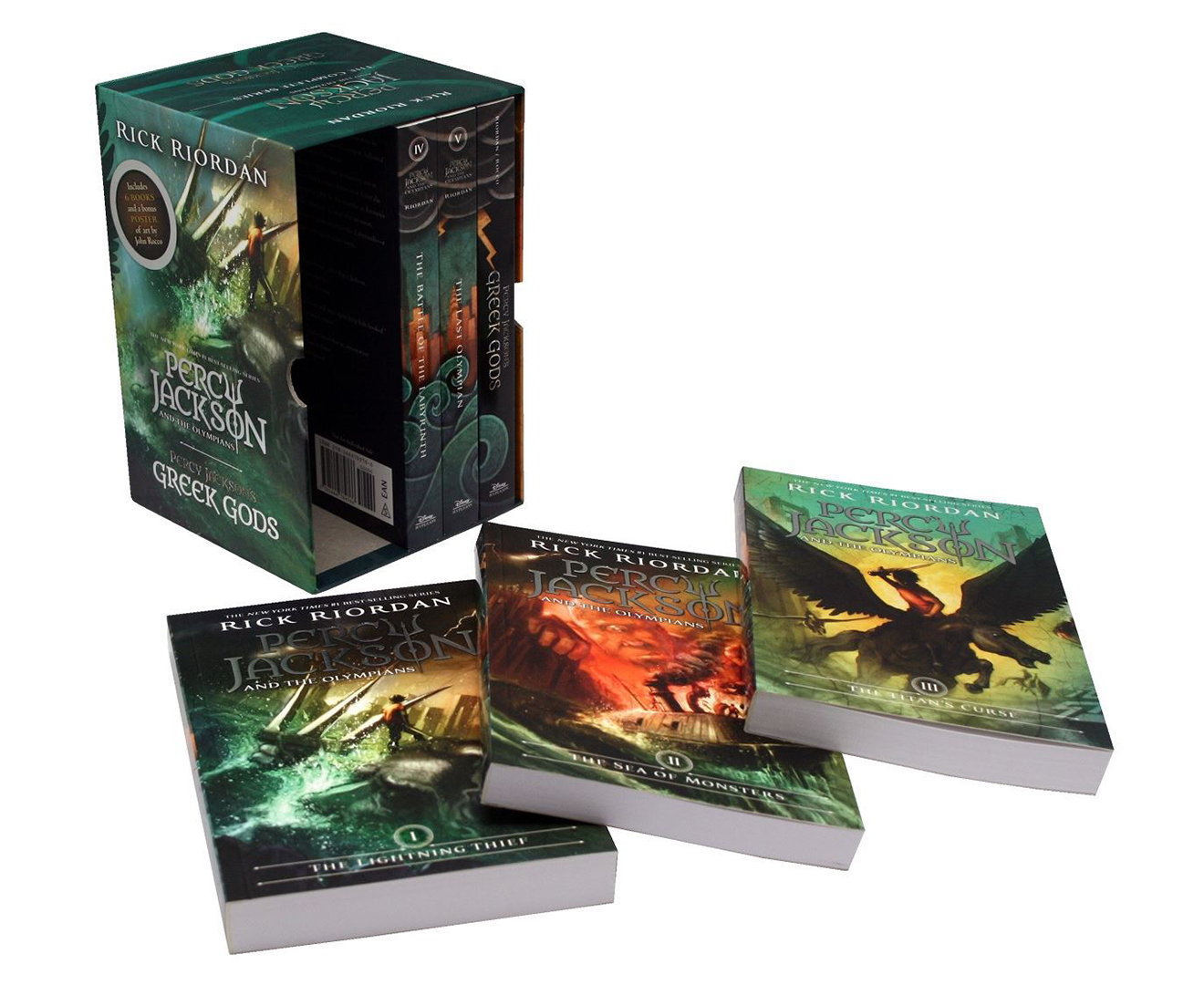 Percy Jackson & The Olympians 6-Book Box Set W/ Bonus Poster | Catch.com.au