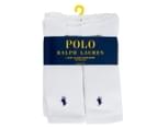 Polo Ralph Lauren Men's Size US 10-13 Rib Crew Socks 6-Pack - White 5