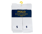 Polo Ralph Lauren Men's Size US 10-13 Rib Crew Socks 6-Pack - White