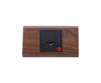 Electronic Digital Display Wooden Clock Brown