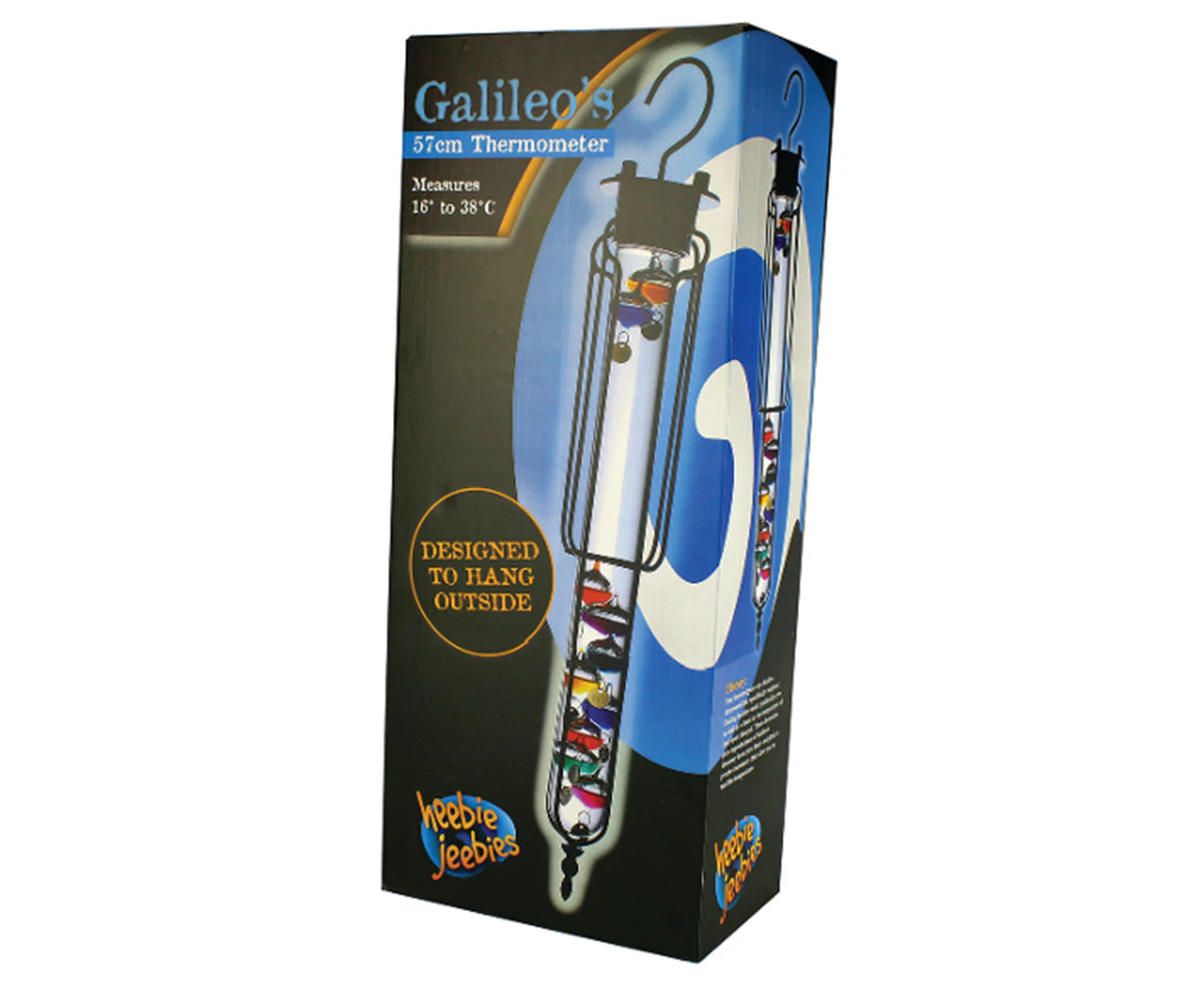 Geek Culture Heebie Jeebies Galileo Thermometer 12 Balls w/Hanging 57cm