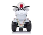 Kids Ride-On Motorbike Motorcycle Electric Bike Toy Car Trike Battery Red/White - White 5