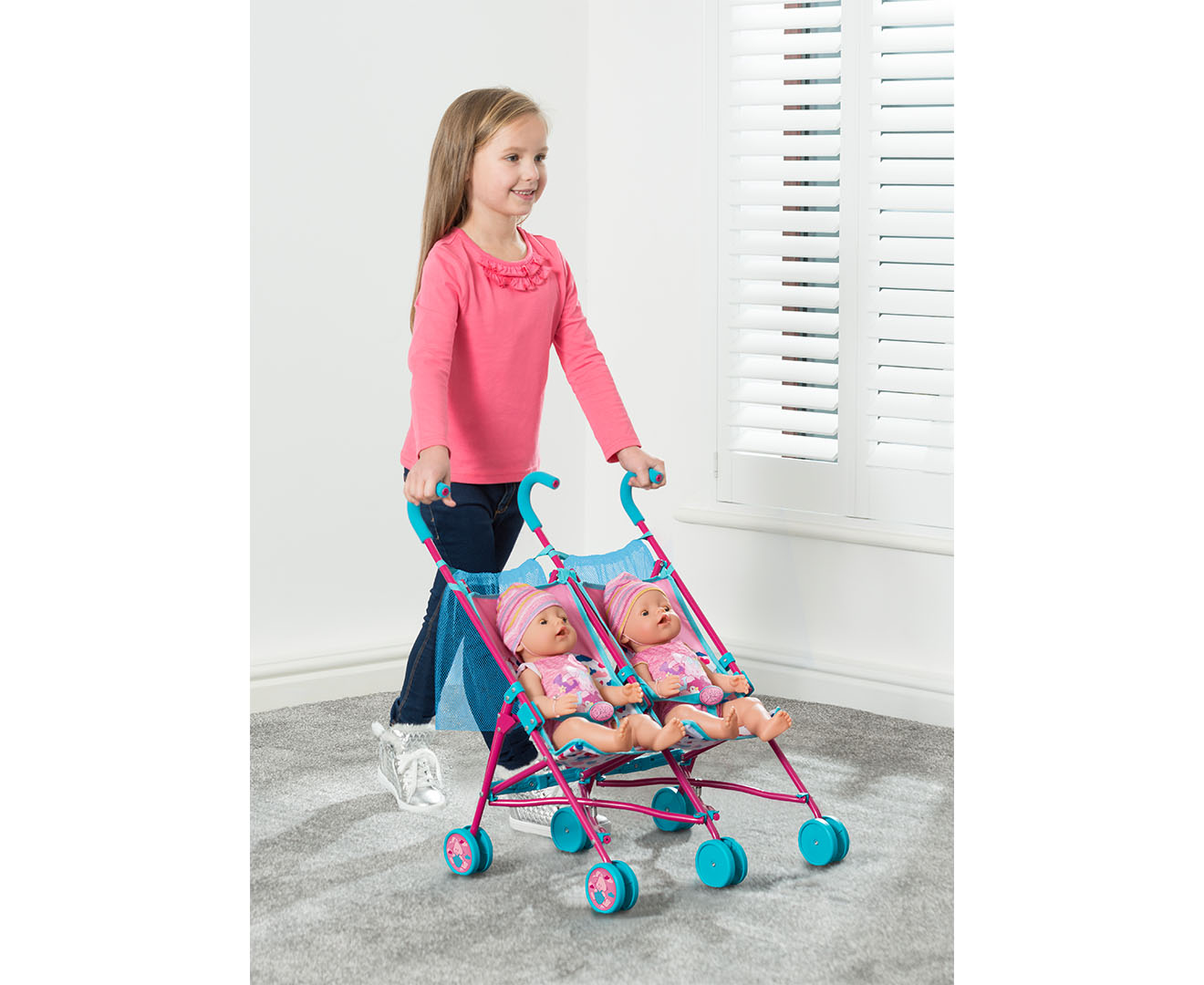zapf creation baby born twin stroller