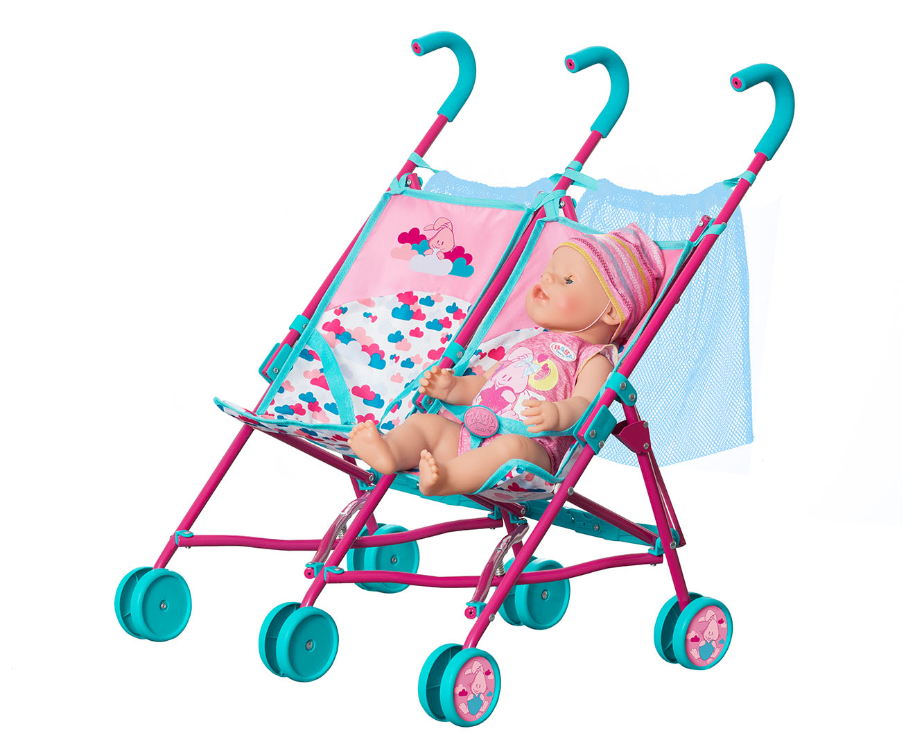 Baby born double clearance buggy