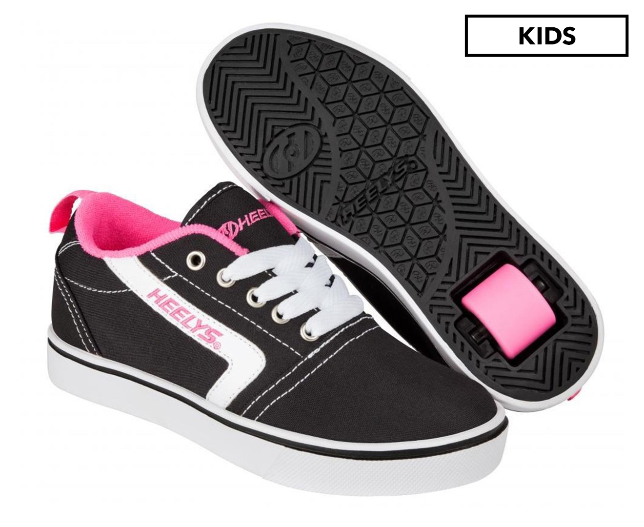 Heelys Girls' GR8 Pro Roller Shoes - Black/Pink | Catch.com.au