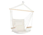 Gardeon Hammock Hanging Swing Chair - Cream