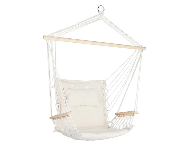 Gardeon Hammock Hanging Swing Chair - Cream