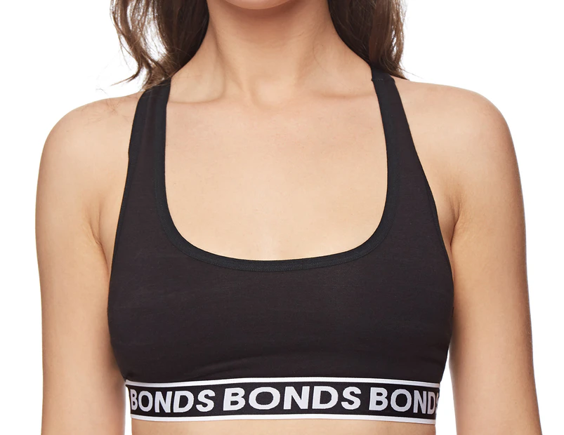 Bonds Women's Racerback Crop - Black