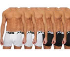 AQS - Men's Boxers Pack of 6 - Black, Black, Black + White, White, White