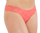 2 x Cotton On Body Women's Party Pants Seamless Brasiliano Brief - Pineapple/Rhubarb