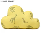 Short Story Large Origami Cloud Cushion - Yellow