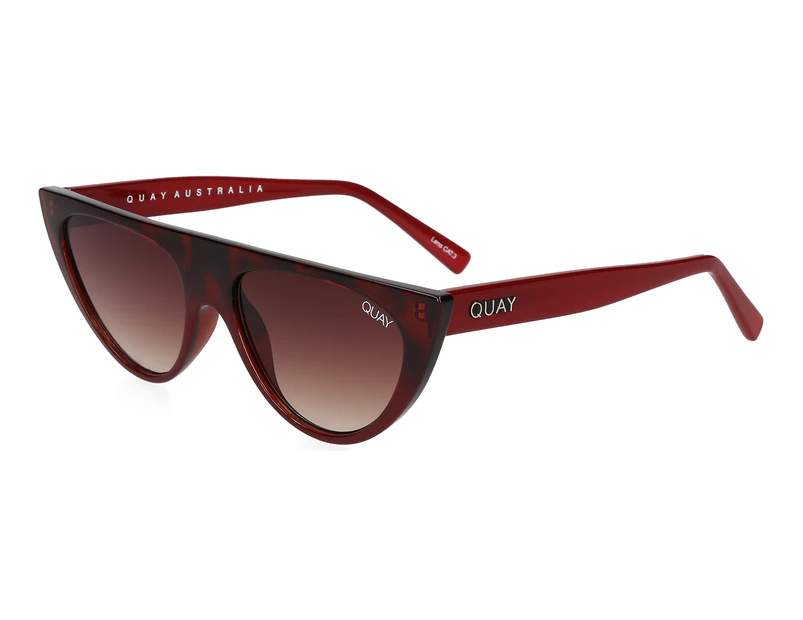 Quay Australia Women's Run Way Sunglasses - Tortoise Red/Brown