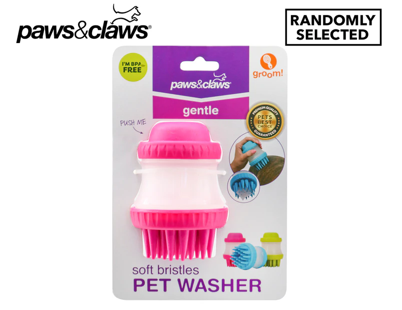Paws & Claws Soft Bristles Pet Washer - Randomly Selected