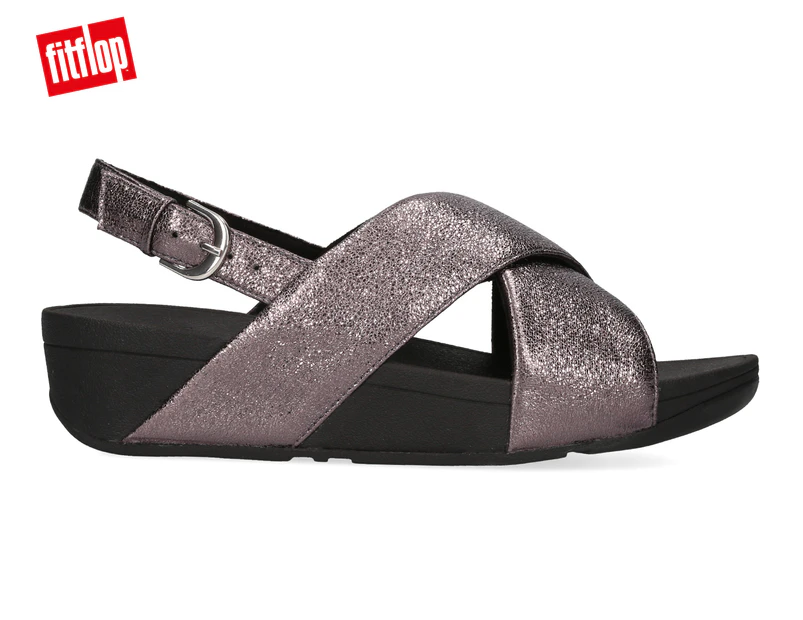 Fitflop Women's Lulu Molten Metal Sandals - Pewter