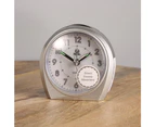 Pearl Silent Alarm Clock 174 - Silver - 8cm