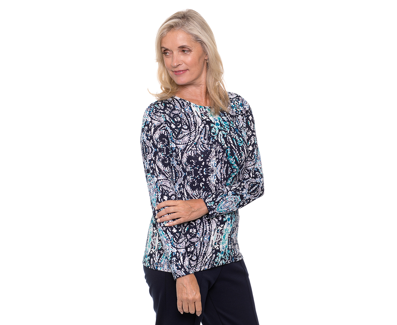 Black Pepper Women's Viviana Jersey Twist Top - Erinite 2 | Catch.com.au