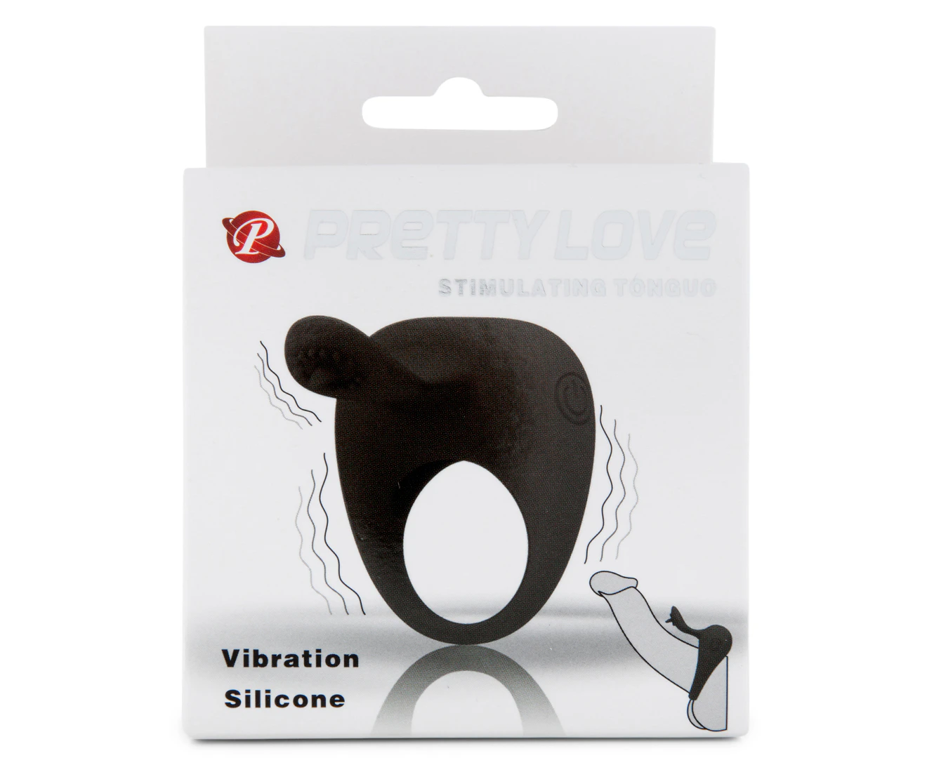 Pretty Love Stimulating Tonguo Silicone Cock Ring