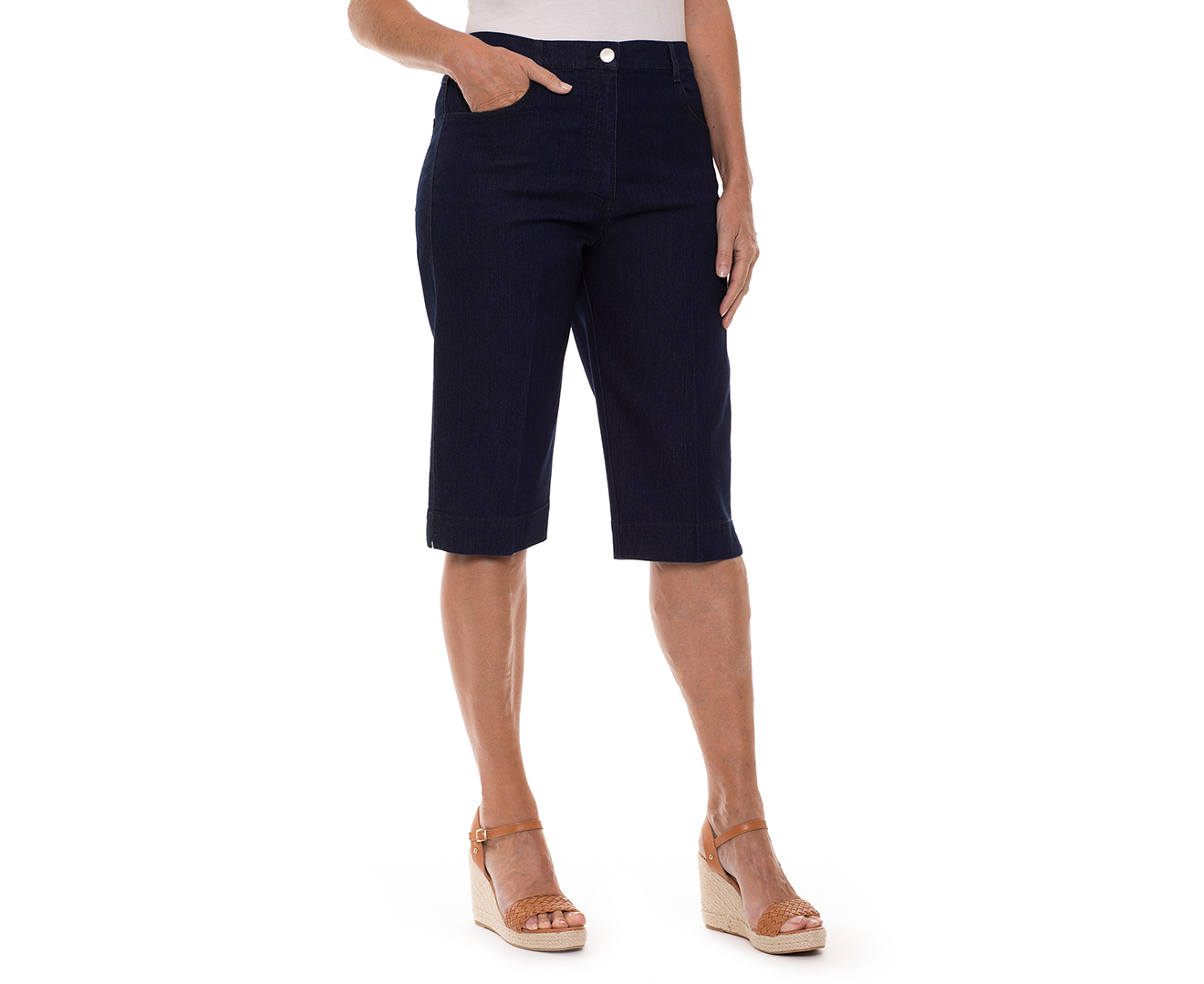 Black Pepper Heritage Clam Digger Pant - Denim | Catch.co.nz