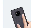 Huawei Mate 20 Pro Case Hybrid Canvas Slim Fit Case Anti-Fingerprint Drop Protection Cover - Blue