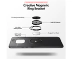 Huawei Mate 20 Pro Kickstand Case Ring Holder Slim Fit Flexible TPU Magnetic Cover - Black