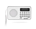 T - 205 Mini Digital Stereo Speaker FM Radio Music Player  - White