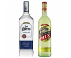 Jose Cuervo Silver Tequila 700ml + Margarita 1L Mix Pack