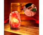 1-2kg Himalayan Pink Salt Lamp Natural Rock Shape with Dimmer Switch