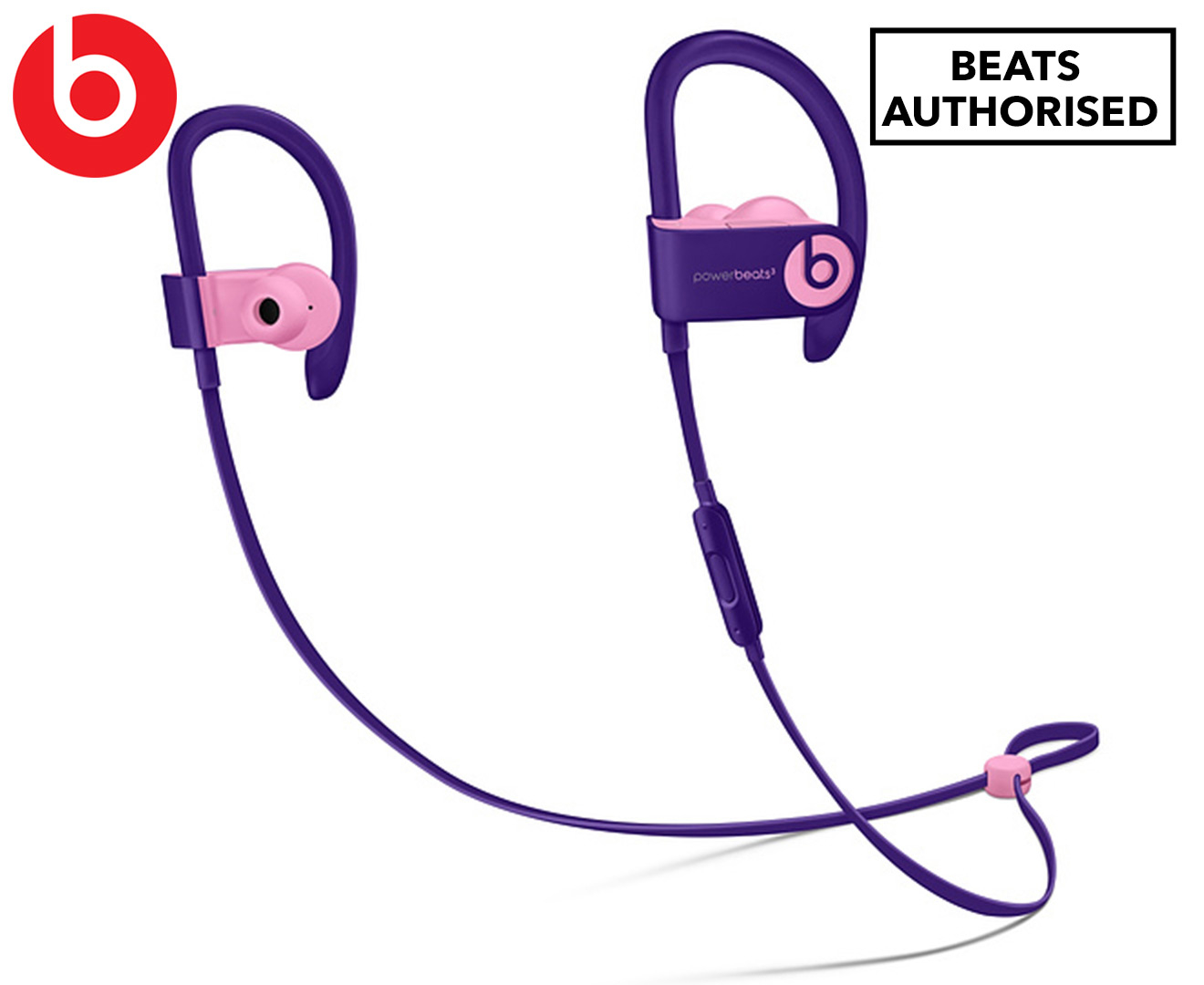 Beats Powerbeats3 Bluetooth In Ear Earphones Pop Violet M