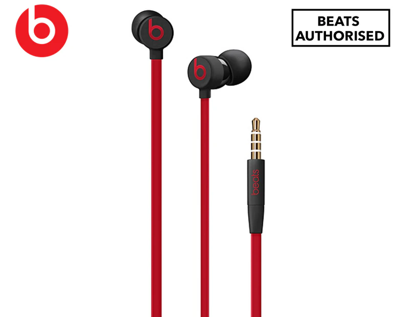 Beats urBeats3 Wired Earphones w/ 3.5mm Audio Plug - Defiant Black-Red
