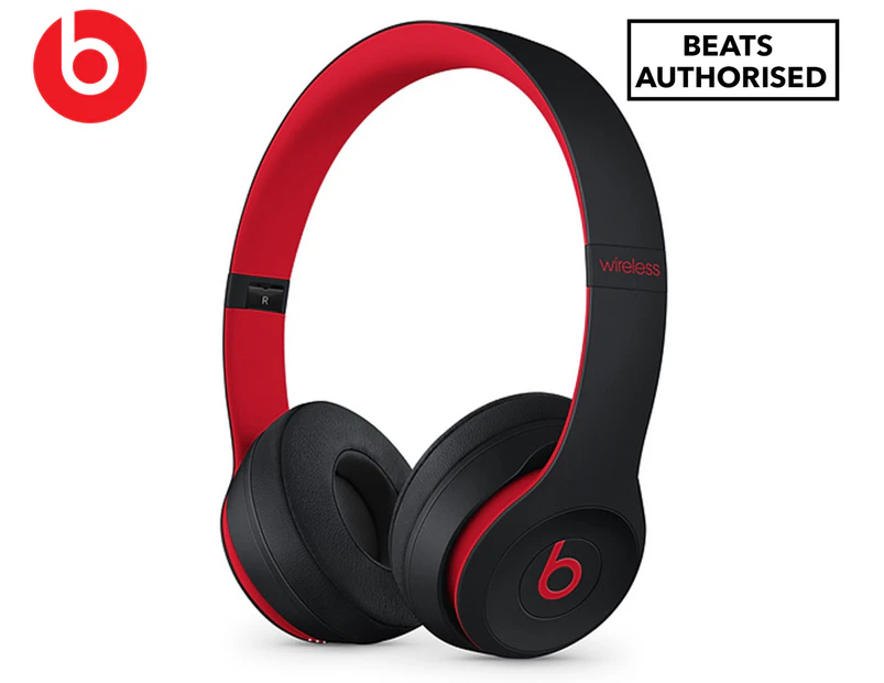 Beats Solo3 Wireless On-Ear Headphones - Defiant Black/Red