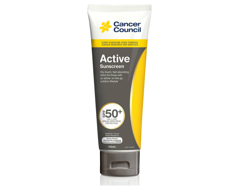 Cancer Council Active Sunscreen SPF 50+ 110mL