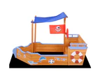 Keezi Boat Sand Pit With Canopy