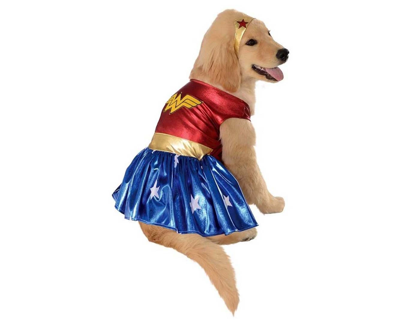 Rubie's Deerfield DC Comics Wonder Woman Dog Costume - Red/Blue/Gold