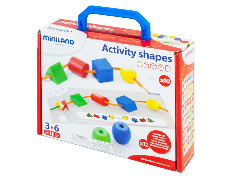 Miniland 40-Piece Activity Shapes Kit