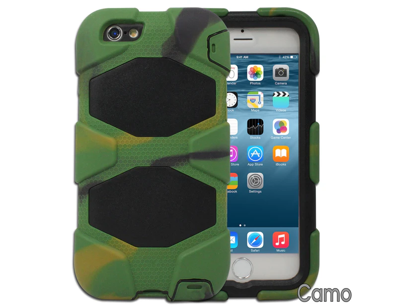 Camouflage Print Heavy Duty Hard Case for iPhone 6 6S