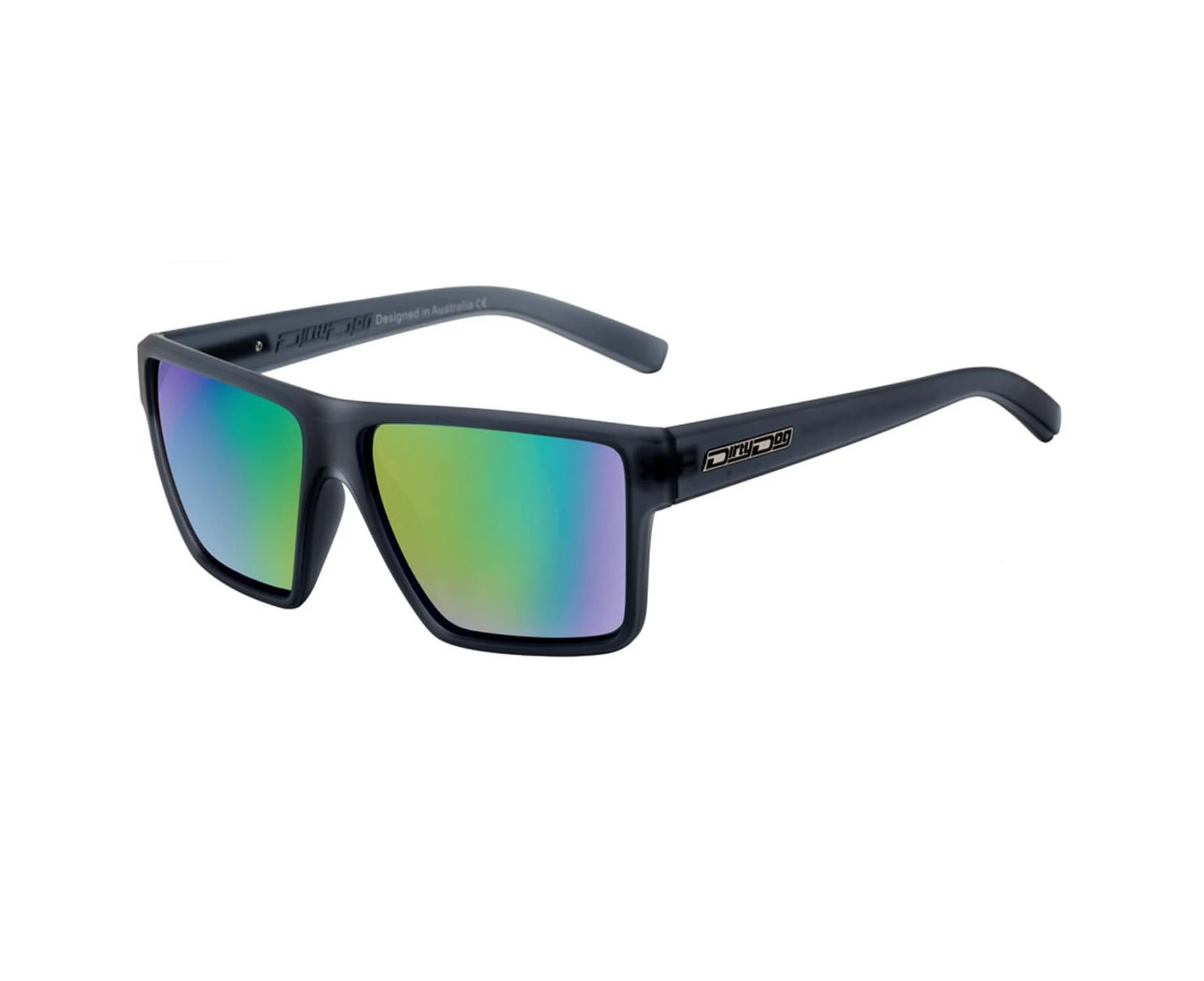 Dirty Dog Noise Crystal Satin Black Green|Green Fusion Mirror Polarised