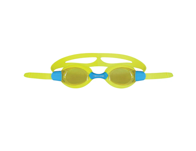 Mirage Slide Swimming Goggles with Free Silicone Ear Plugs Kids - Yellow