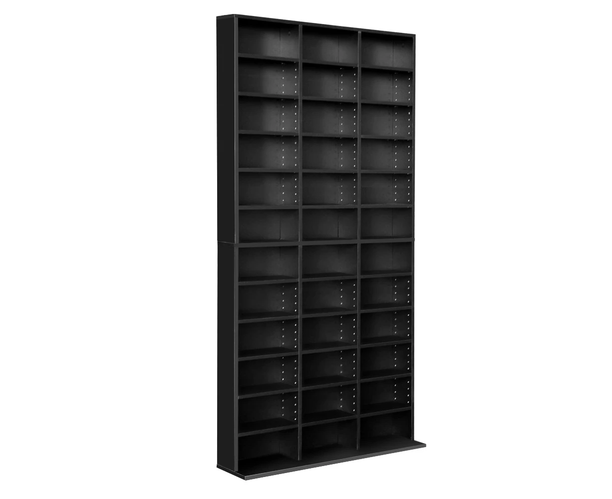 Artiss Adjustable Book Storage Shelf Rack Unit - Black