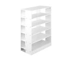 Artiss 6-Tier Shoe Rack Cabinet - White